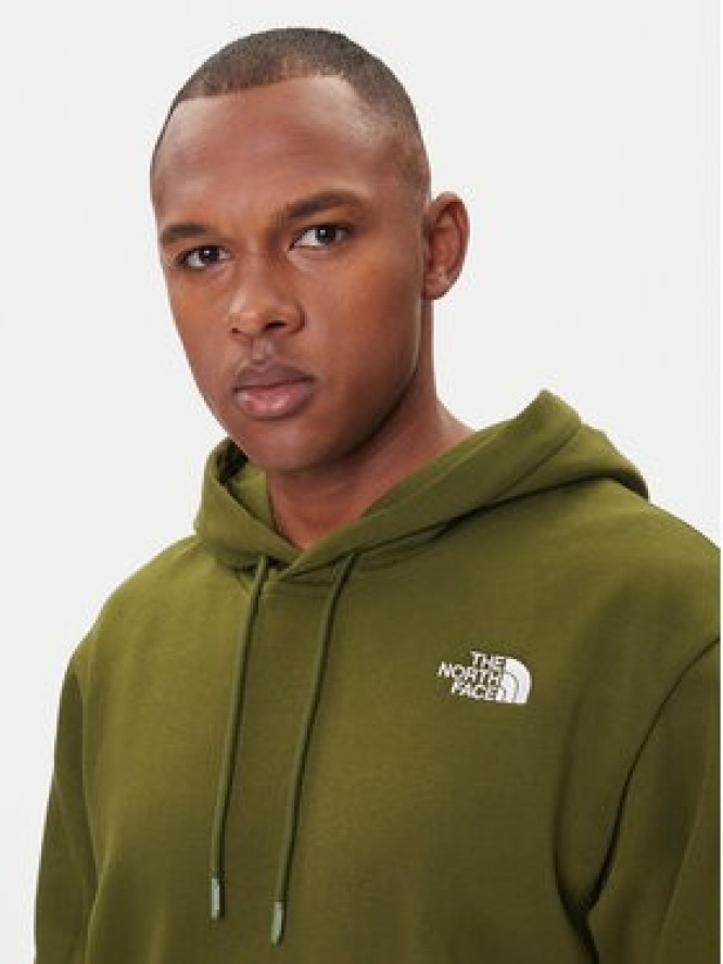 The North Face Bluza Essential NF0A89ES Zielony Regular Fit