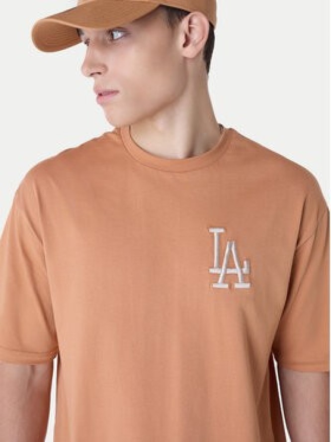 New Era T-Shirt LA Dodgers MLB League Essential 60596179 Pomarańczowy Regular Fit