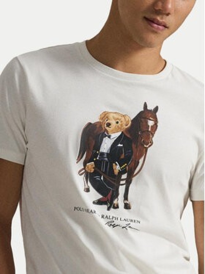 Polo Ralph Lauren T-Shirt 710P08093003 Biały Custom Slim Fit