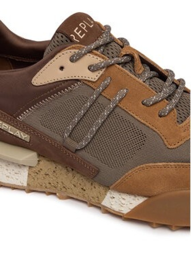 REPLAY Sneakersy GMS1P .000.C0072L Brązowy