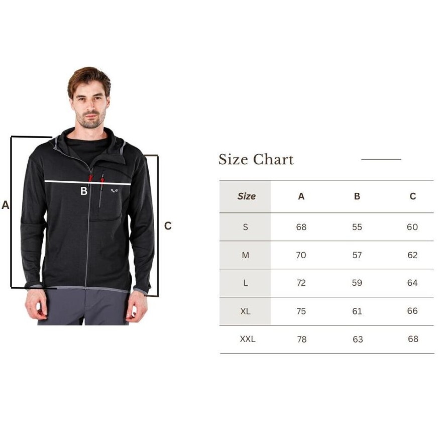 Męska Bluza z Kapturem z 100% Wełny Merino - Maestro/Woolona