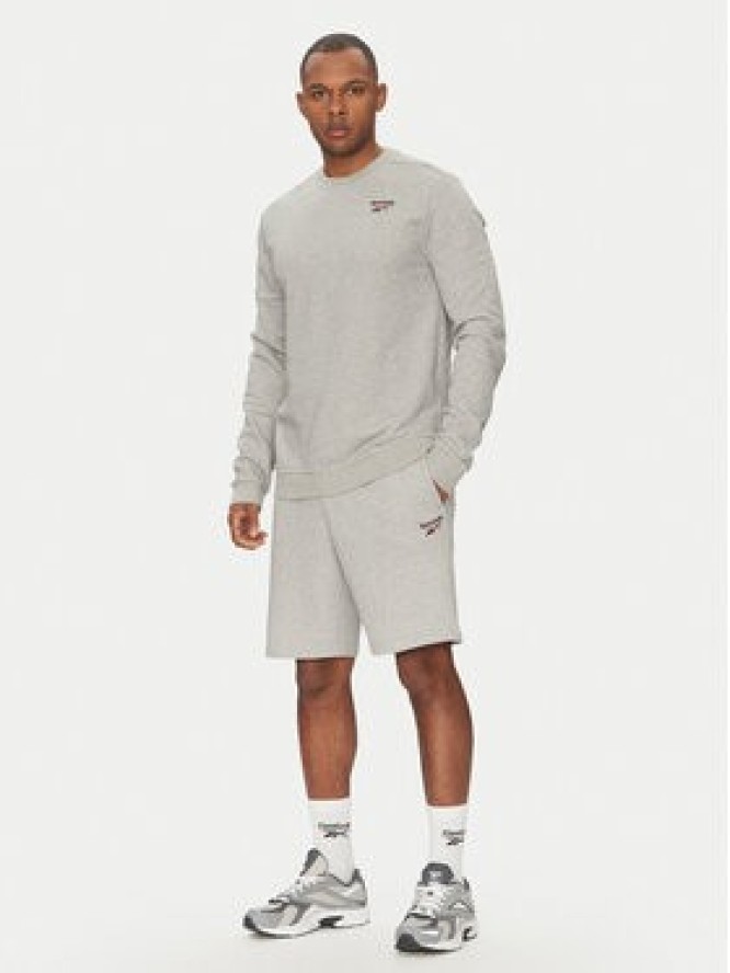 Reebok Bluza Logo Crew 100221789 Szary Regular Fit