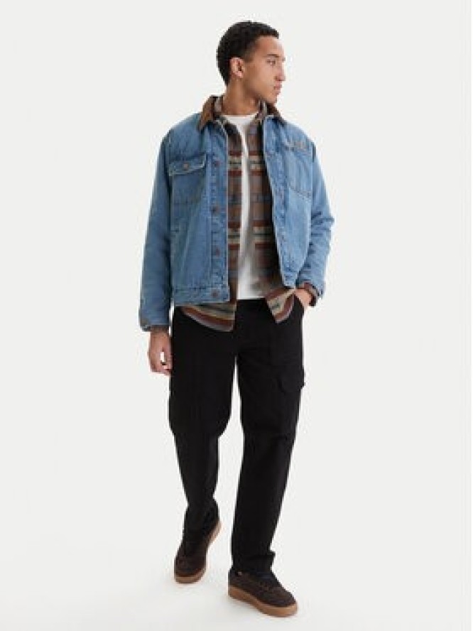 RVCA Kurtka jeansowa Post Dayshift 23A213506 Niebieski Regular Fit