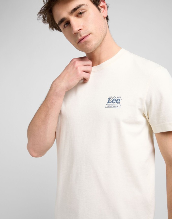MESKA KOSZULKA LEE WW GRAPHIC TEE ECRU 112370482
