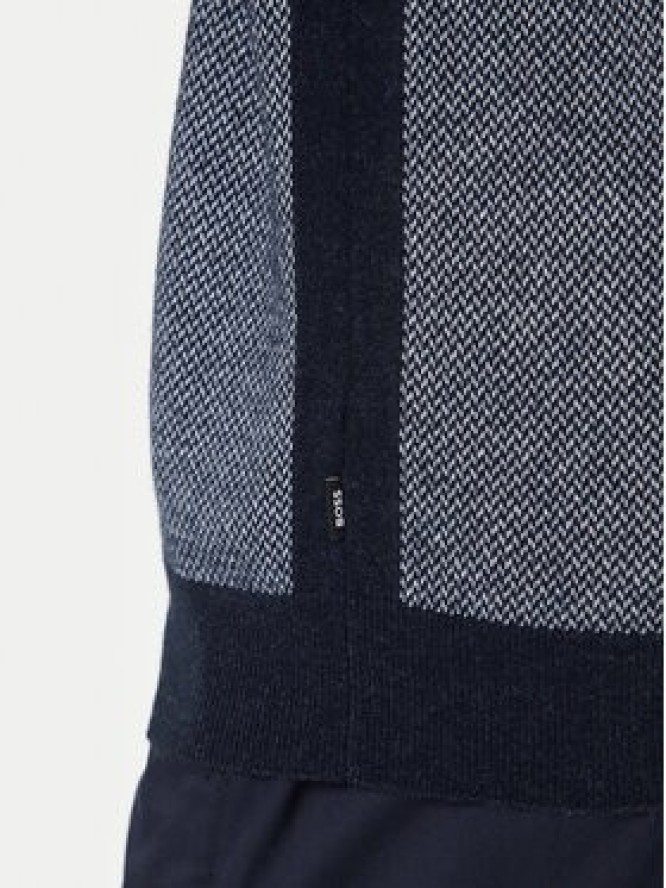 BOSS Sweter H-Hestro 50549986 Granatowy Regular Fit