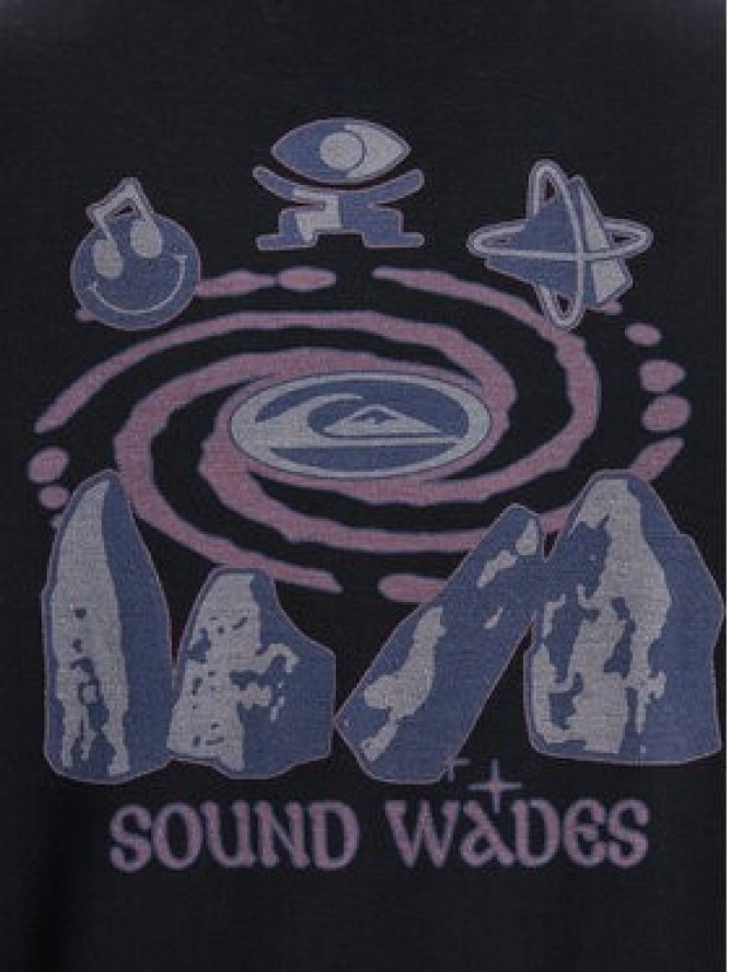 Quiksilver Longsleeve Coastal Run EQYKT04400 Czarny Regular Fit