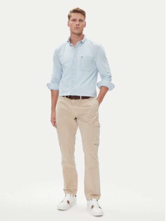 Tommy Hilfiger Spodnie materiałowe Denton MW0MW39695 Beżowy Straight Fit