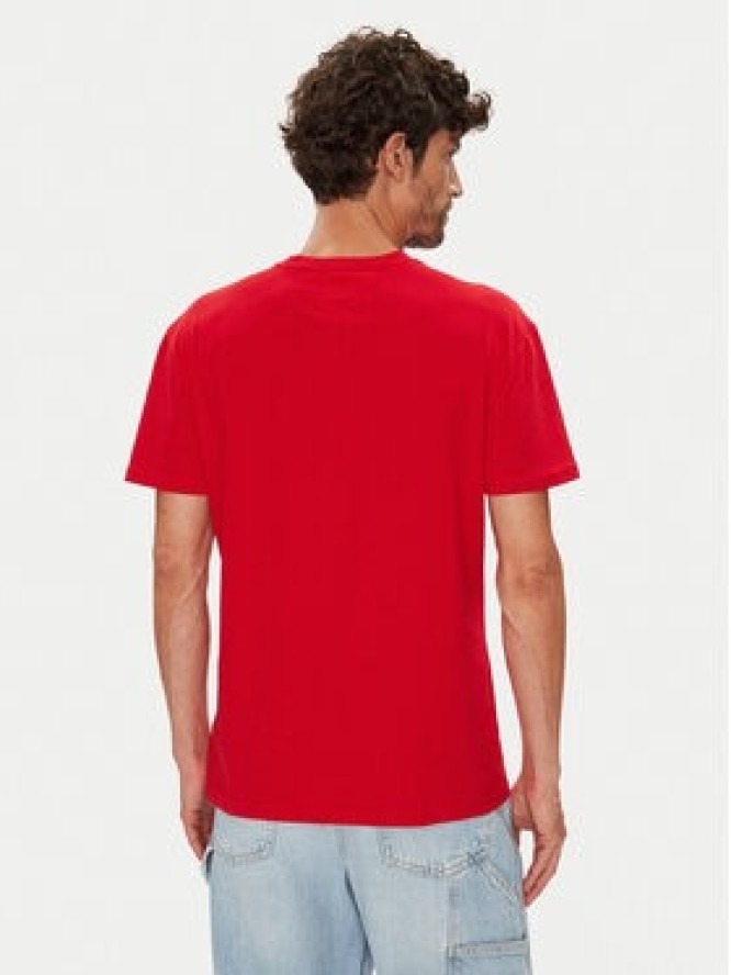 Tommy Jeans T-Shirt Dna Flag DM0DM21941 Czerwony Regular Fit