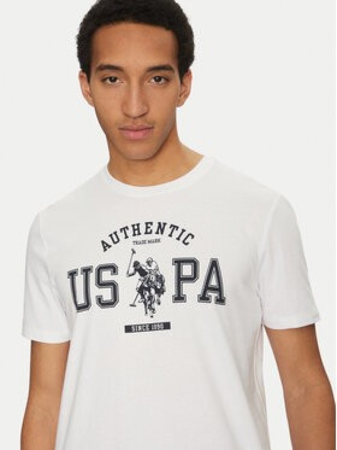 U.S. Polo Assn. T-Shirt MUP4083 Biały Regular Fit
