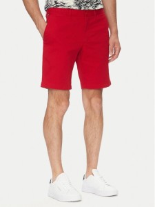 Tommy Hilfiger Szorty materiałowe Brooklyn MW0MW23563 Czerwony Regular Fit