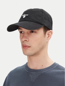 Barbour Czapka z daszkiem Cascade MHA0274BK11 Czarny