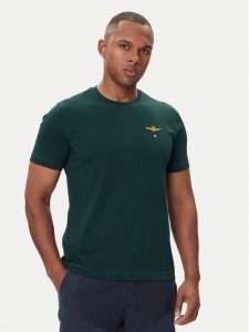 Aeronautica Militare T-Shirt 252TS1580UJ00372 Zielony Regular Fit