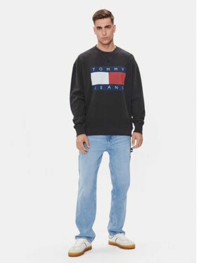 Tommy Jeans Bluza Big Flag DM0DM19222 Czarny Relaxed Fit