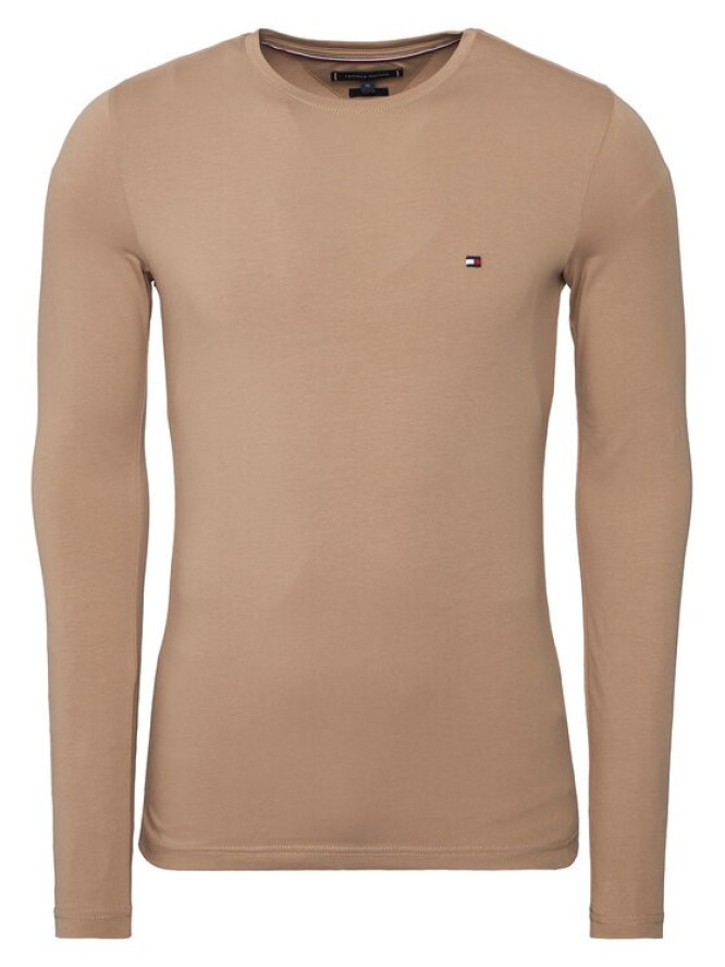 Tommy Hilfiger Longsleeve MW0MW10804 Beżowy Slim Fit