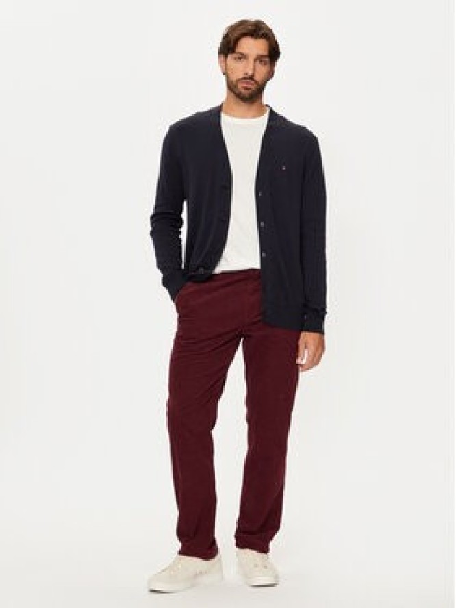 Tommy Hilfiger Spodnie materiałowe MW0MW32932 Bordowy Regular Fit