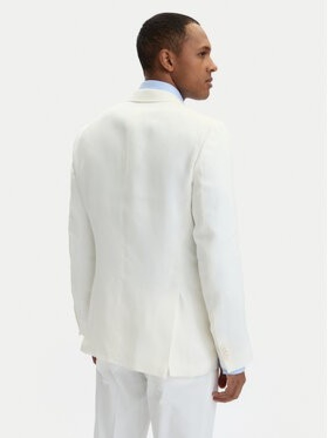 BOSS Marynarka Hutson Peak 262 50561857 Biały Slim Fit