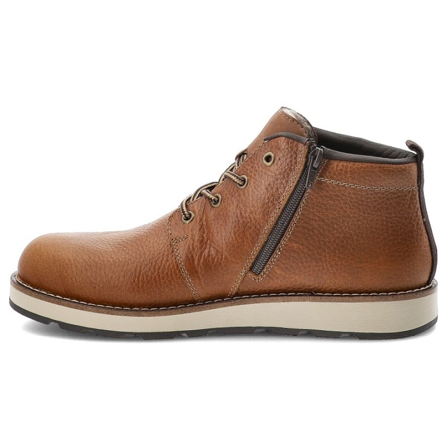 Brązowe Botki Rieker Eleganckie Obuwie Męskie