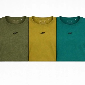 T-SHIRT MĘSKI 4F KOSZULKA LIMITOWANA KOMPLET ZESTAW 3 SZTUKI L M3947 SS26