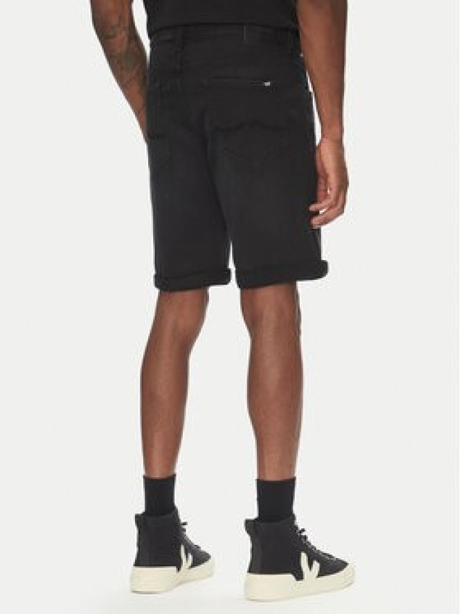 Mustang Szorty jeansowe Chicago Z 1016347 Czarny Slim Fit