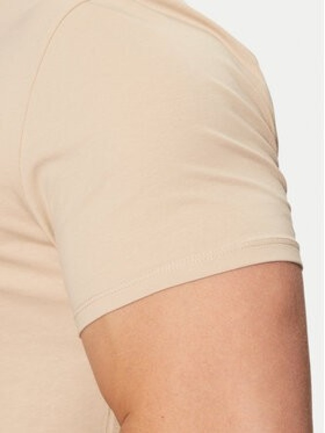 Guess T-Shirt M2YI24 J1314 Beżowy Slim Fit