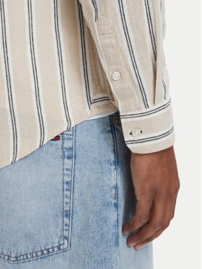 Tommy Jeans Koszula DM0DM22755 Beżowy jasny Regular Fit