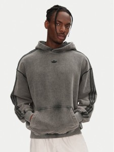 adidas Bluza Premium Essentials Retro JD0245 Szary Loose Fit