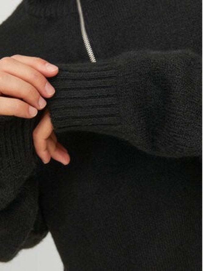 Jack & Jones Sweter Ollie 12241817 Czarny Relaxed Fit