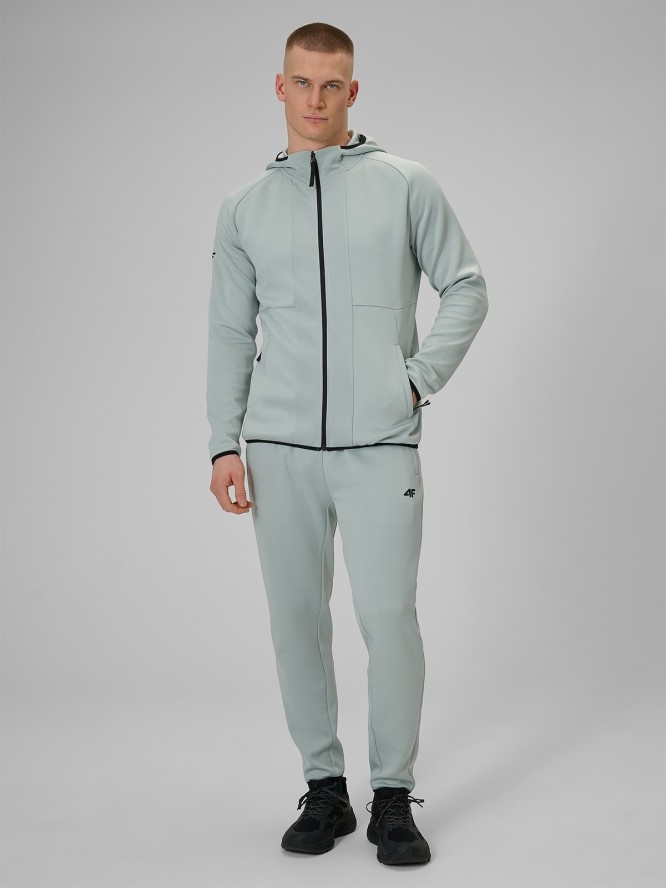 4F Spodnie treningowe szybkoschnące męskie - miętowe XL