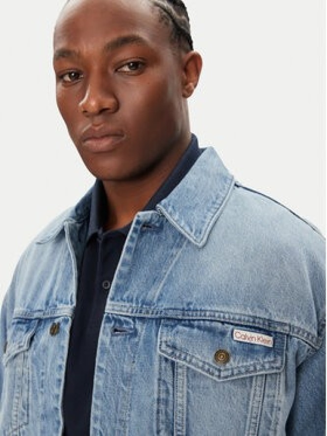 Calvin Klein Jeans Kurtka jeansowa 90's Icon LV04RB794G Niebieski Regular Fit