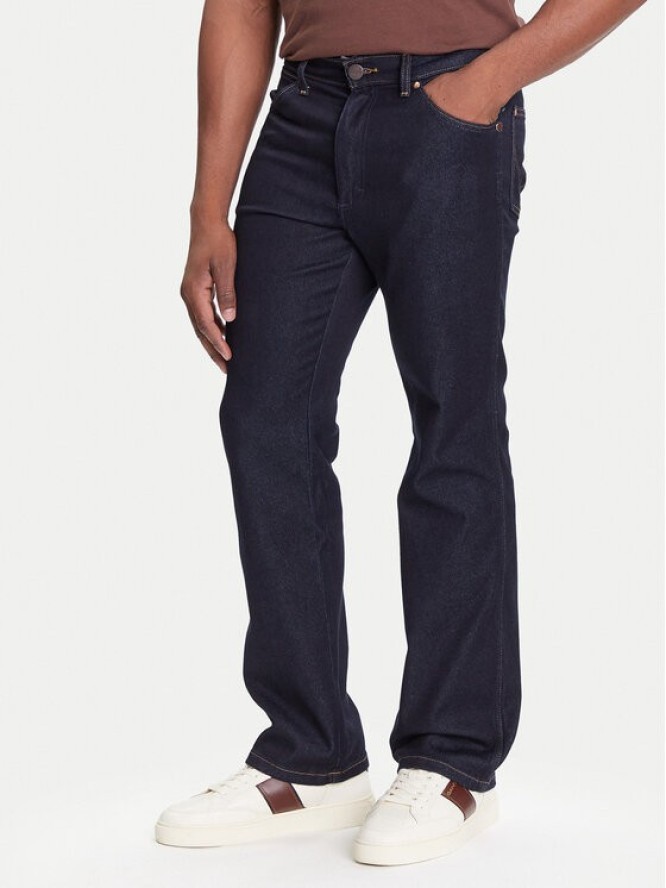 Wrangler Jeansy Wrancher 112373029 Granatowy Bootcut Fit
