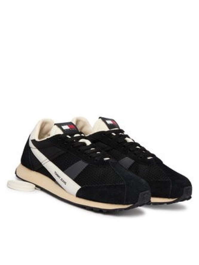 Tommy Jeans Sneakersy Retro Runner Archive Open Mesh EM0EM01715 Czarny