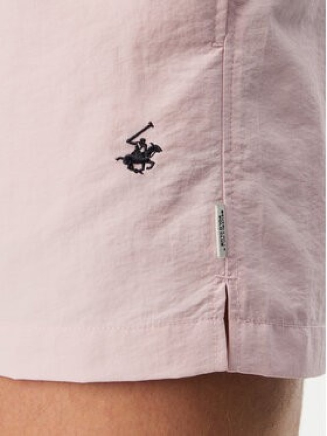 Beverly Hills Polo Club Szorty kąpielowe P-SS26M-UNION Różowy jasny Regular Fit