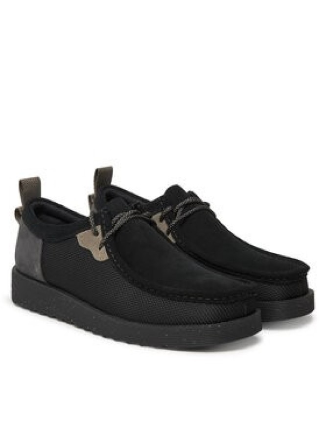 Clarks Półbuty Wallabee 26181387 Czarny