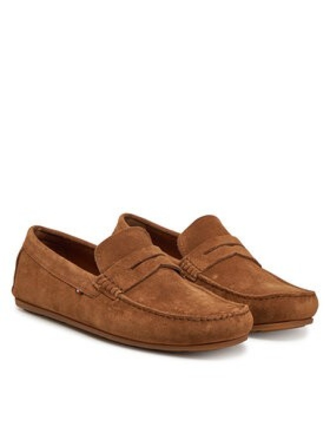 Tommy Hilfiger Mokasyny Casual Hilfiger Suede Driver FM0FM04998 Brązowy