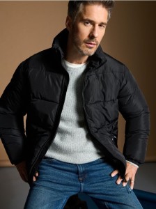 Kurtka pikowana - czarny