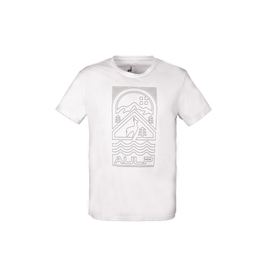 T-shirt męski AULP BOGUS komfortowy lekki prosty krój