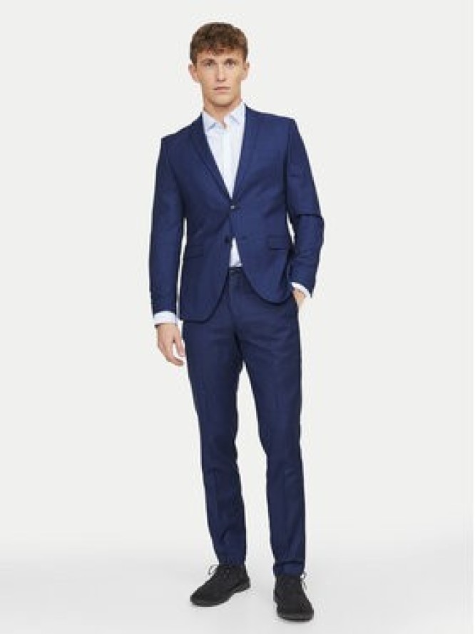 Jack & Jones Marynarka Solaris 12141107 Niebieski Slim Fit