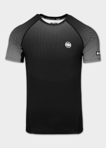 Męski krótki rashguard PITBULL techniczna sportowa koszulka RANKED