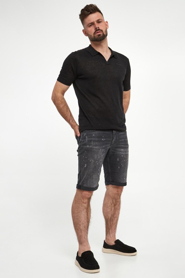 Polo męskie lniane KARL LAGERFELD