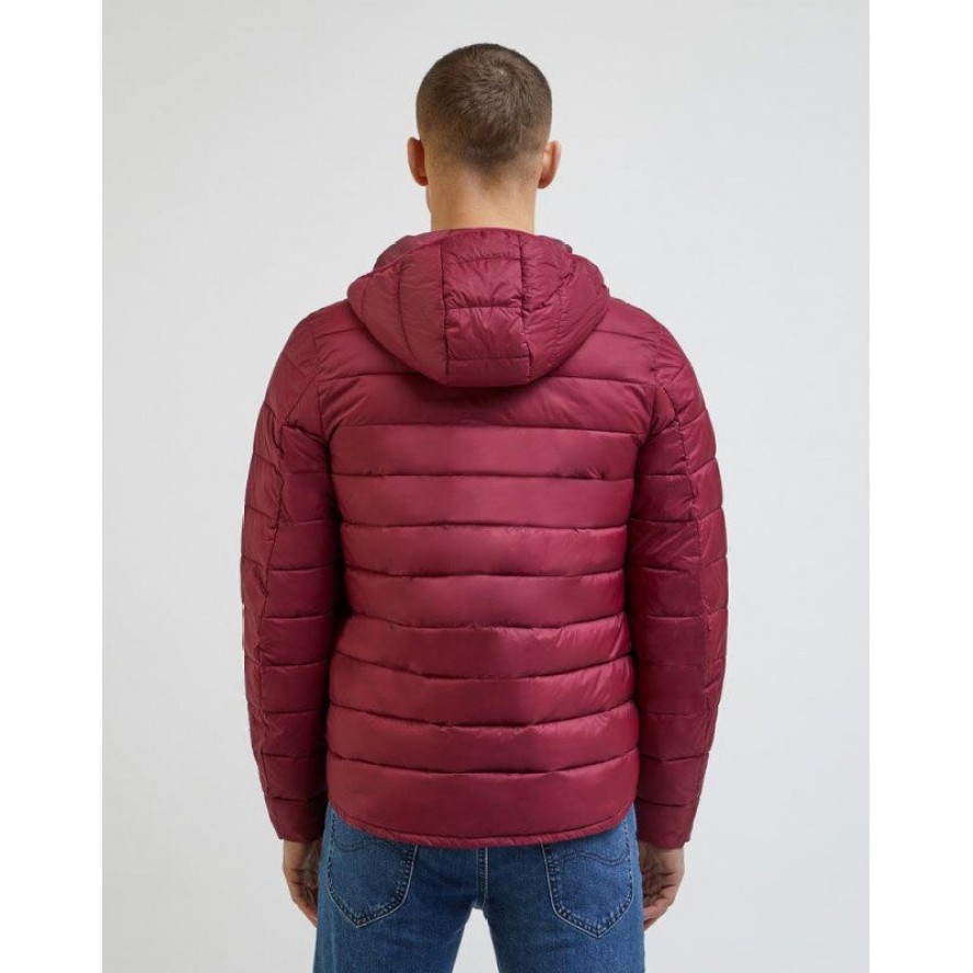 LEE MĘSKA KURTKA ZIMOWA LIGHT PUFFER JKT RED 112341645 L87H015548