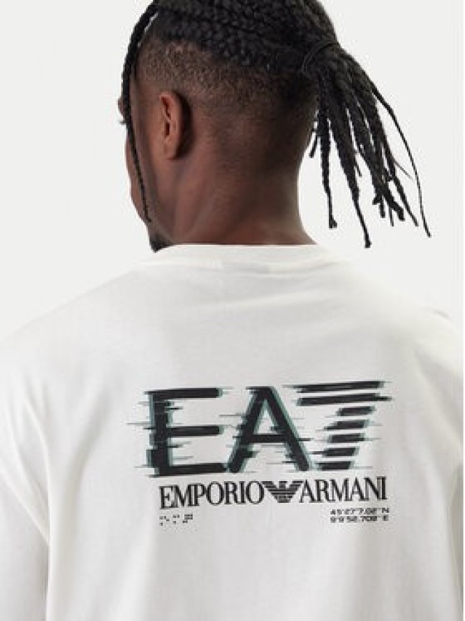 EA7 Emporio Armani T-Shirt 7M001327 AF17789 U0004 Écru Relaxed Fit