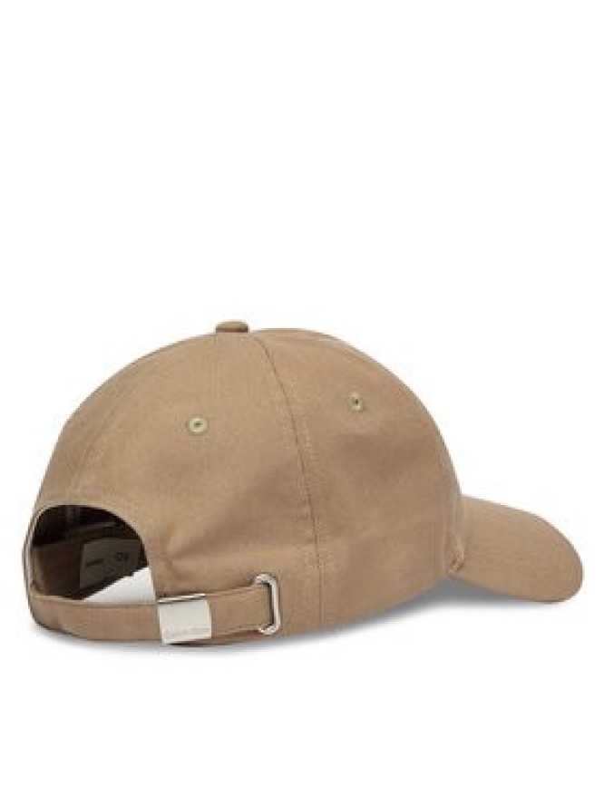 Calvin Klein Czapka z daszkiem Monogram Deboss Canvas Baseball LV04G5027G Beżowy