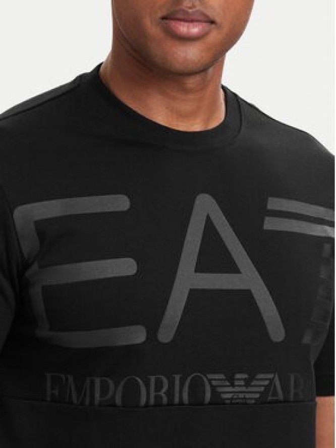 EA7 Emporio Armani T-Shirt 7M002200 AF27188 MC334 Czarny Regular Fit