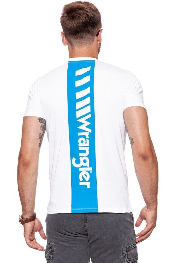 WRANGLER T SHIRT B&Y CREW TEE WHITE W7C41FK12 112131688