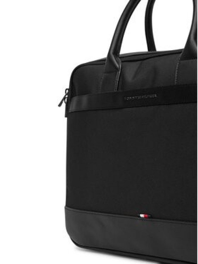 Tommy Hilfiger Torba na laptopa Th Nylon Travel Computer Bag AM0AM13470 Czarny