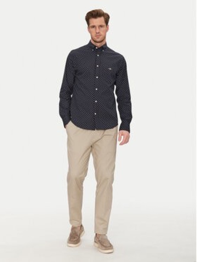 Gant Koszula 3250056 Granatowy Regular Fit