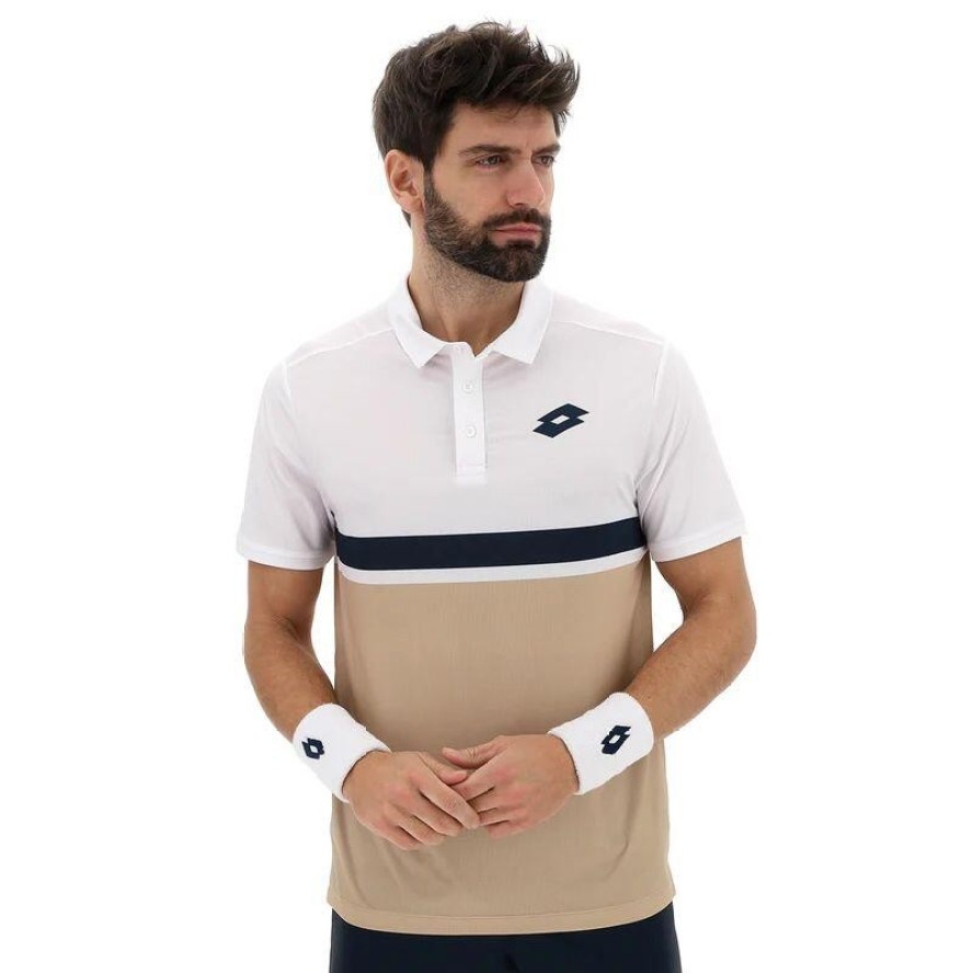 Koszulka tenisowa męska Lotto Polo Tech V-D1 Tee