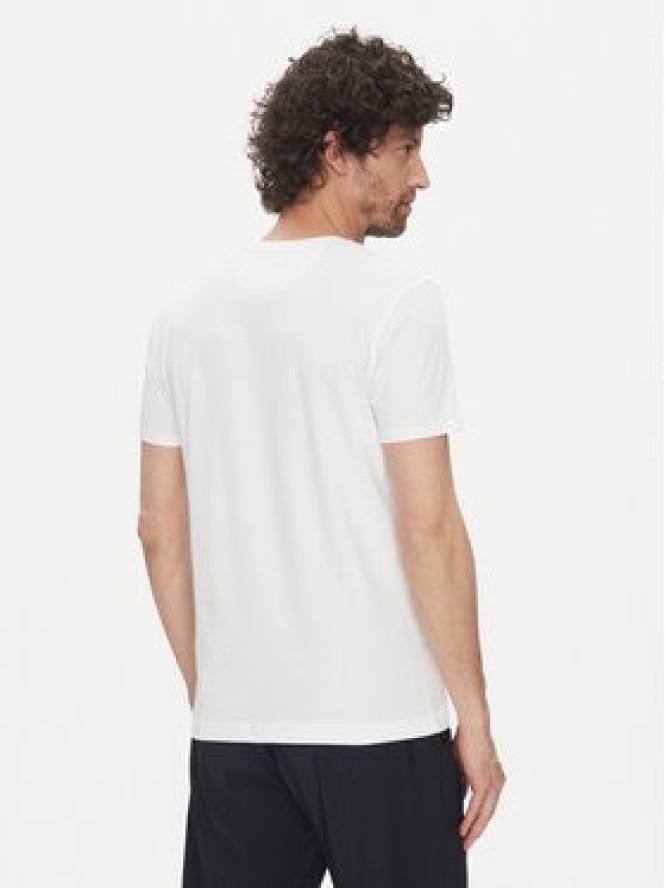 La Martina T-Shirt Vernie MAR009 JS206 Biały Regular Fit