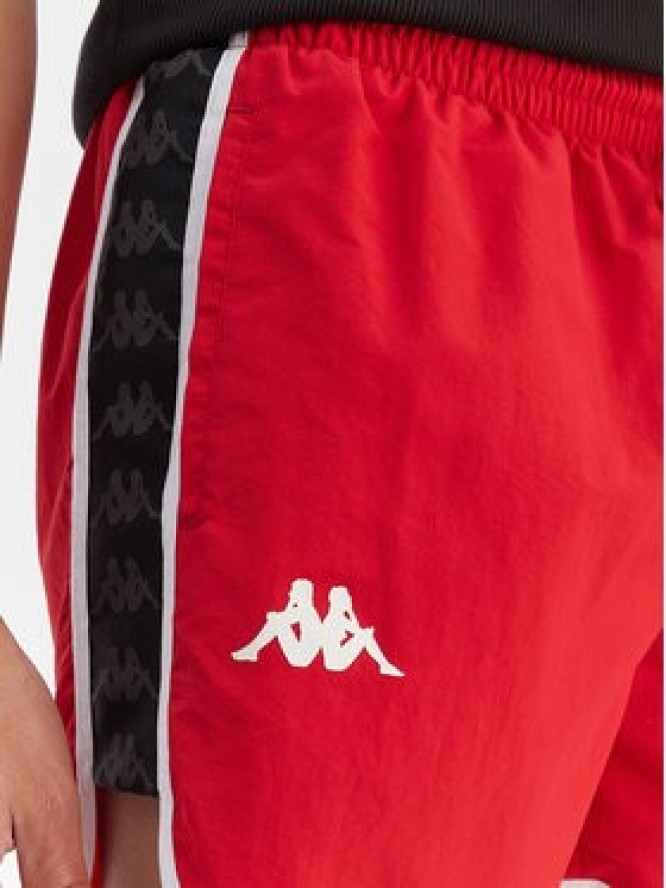Kappa Szorty kąpielowe Banda Cali 304S6G0 Czerwony Regular Fit
