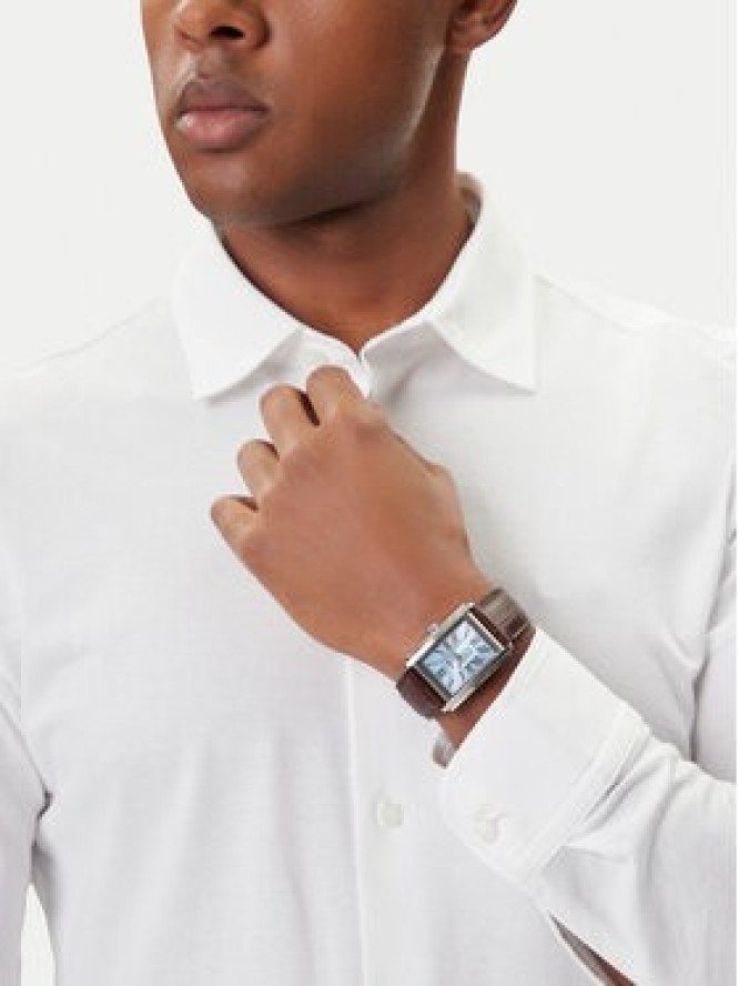 Fossil Zegarek Carraway FS6110 Brązowy